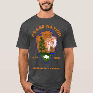 Camiseta Nación Osage Nativo Estadounidense Homenaje al Or