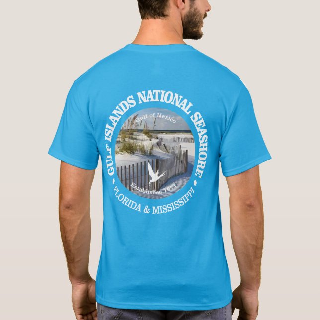 Camiseta nacional de mar de las islas del Golfo (Reverso)