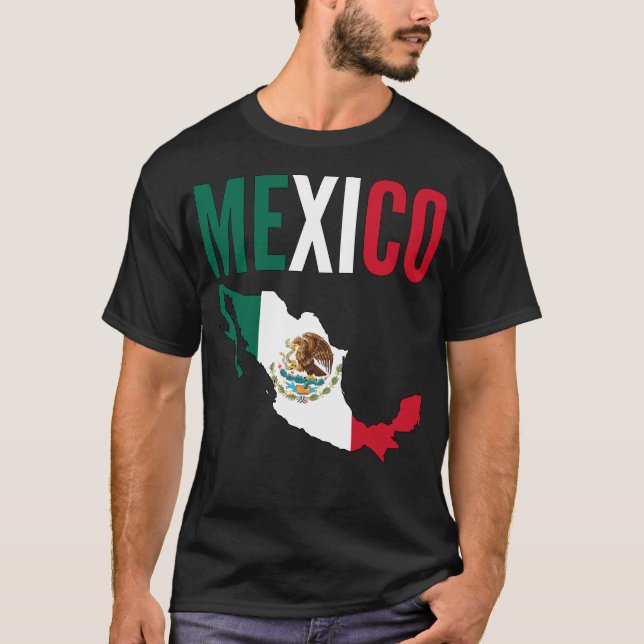 Camiseta nacional del mapa de México (Anverso)