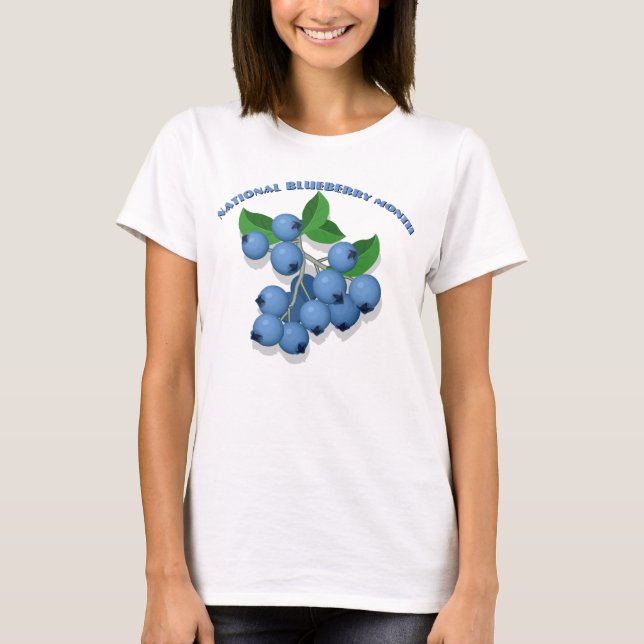 Camiseta Nacional del Mes del Arándano Azul (Anverso)