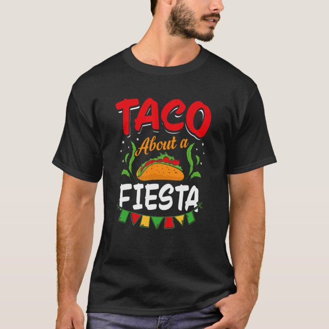 Camiseta Nacional Taco Fiesta México Cinco De Mayo (Anverso)