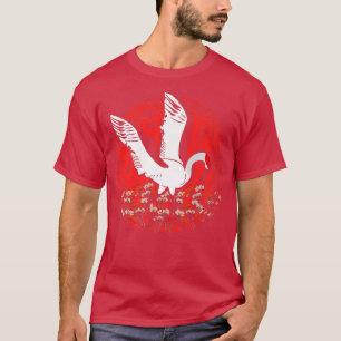 Camiseta Nacionalidad artística japonesa de la cigüeña de l