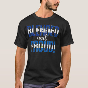 Camiseta Nacionalidad Blended Y Orgullosa Mitad Hondureño N