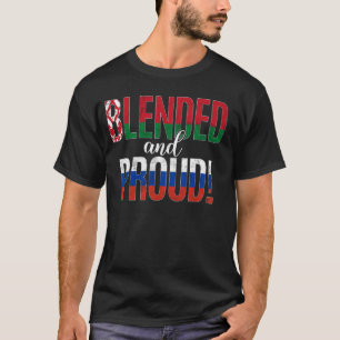 Camiseta Nacionalidad Blendida Y Orgullosa Mitad Bielorrusa