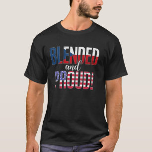 Camiseta Nacionalidad Blendida Y Orgullosa Mitad Checo Medi