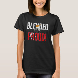 Camiseta Nacionalidad Blendida Y Orgullosa Mitad Chipriota 