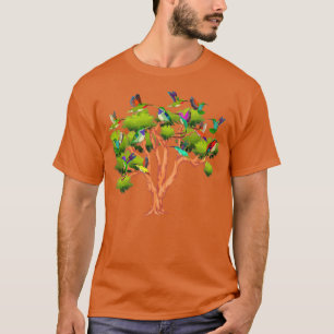 Camiseta Nacionalidad de los animales de árbol Aves tropica
