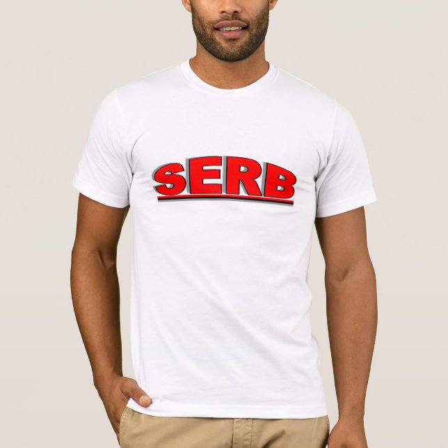 Camiseta Nacionalidades - "servio " (Anverso)