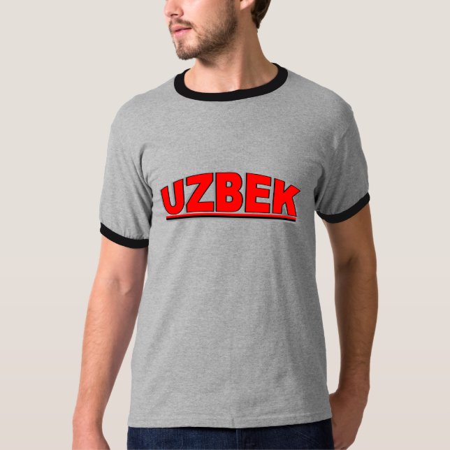 Camiseta Nacionalidades - "Uzbek " (Anverso)