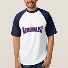 Camiseta Nacionalista - blanco y azul rojos