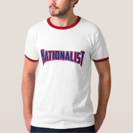 Camiseta Nacionalista - blanco y azul rojos