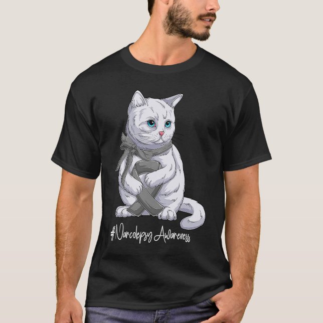 Camiseta Nacionalista de Narcolepsia Mes de Conciencia Cint (Anverso)