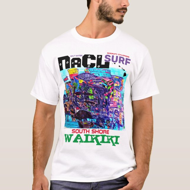 Camiseta NaCL SURF COSTA SUR WAIKIKI (Anverso)