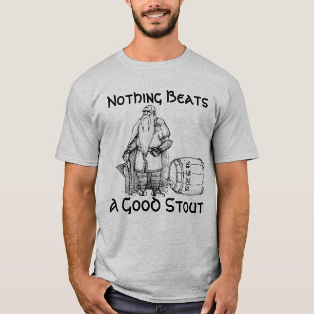 Camiseta Nada bate una buena cerveza de malta (la camisa) (Anverso)