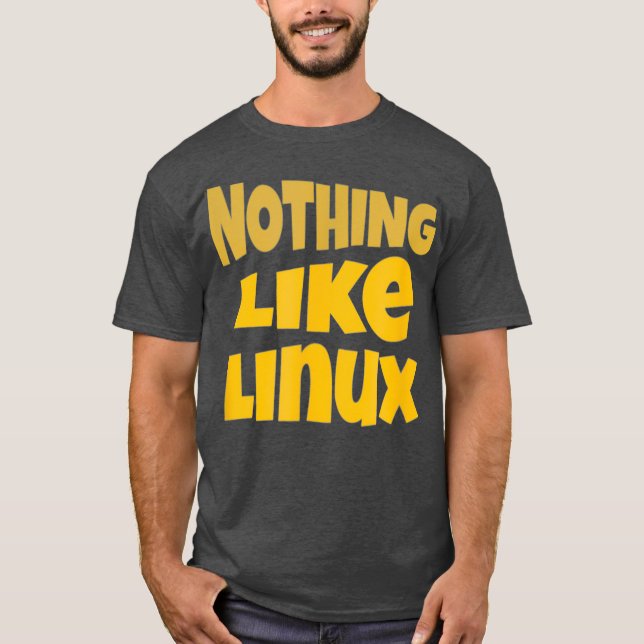 Camiseta Nada como Linu tee Penguin Tu Open Source (Anverso)