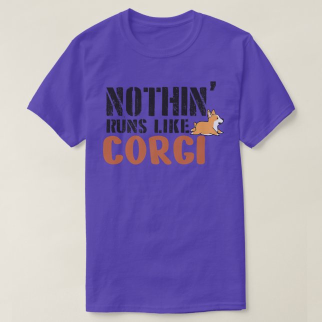 Camiseta Nada Corre Como Un Corgi, Perro Gracioso Para Homb (Diseño del anverso)
