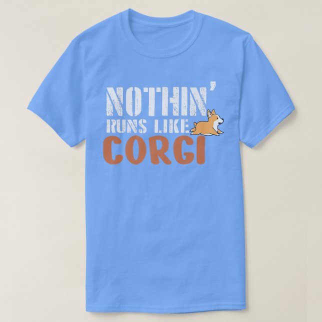 Camiseta Nada Corre Como Un Corgi, Perro Gracioso Para Homb (Diseño del anverso)