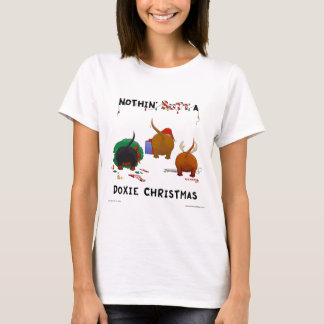 Camiseta Nada empalma el navidad de un Doxie