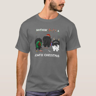 Camiseta Nada empalma el navidad de un Newfie