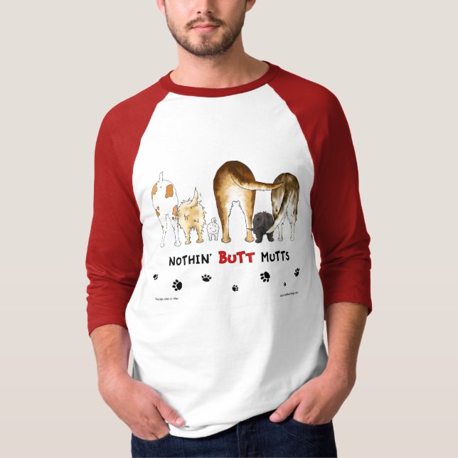 Camiseta Nada empalma Mutts (Anverso)