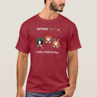 Camiseta Nada empalma navidad de un Corgi