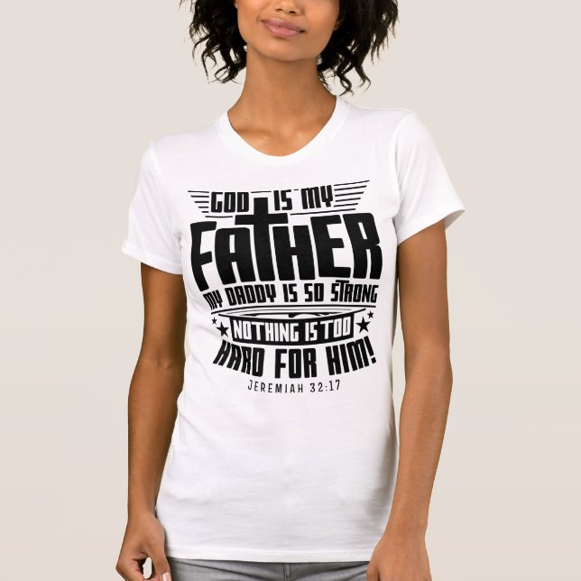 CAMISETA NADA ES DEMASIADO DIFÍCIL PARA DIOS (4) (Anverso)