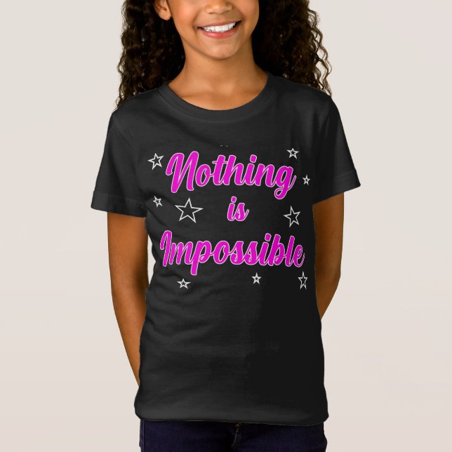 Camiseta Nada Es Imposible Inspirar El Tee Motivacional (Anverso)
