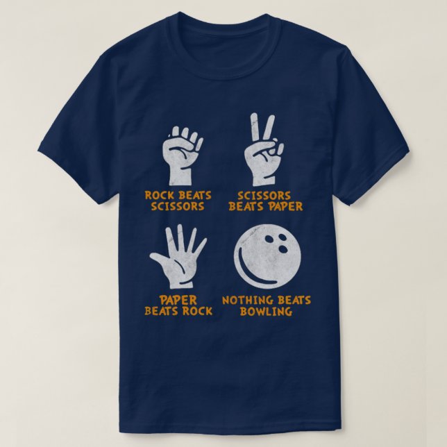 Camiseta Nada gana a Bowling (Diseño del anverso)