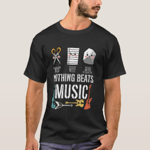 Camiseta Nada gana a la música rock papel tira a la diverti