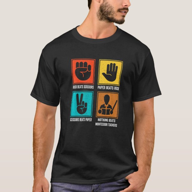 Camiseta Nada gana a los profesores Montessori Educa (Anverso)