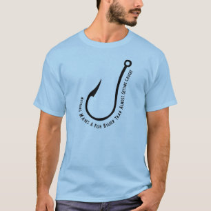 Camiseta Nada hace un pescado más grande