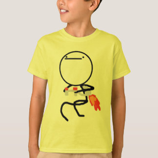 Camiseta Nada hacer aquí echa en chorro individuo del