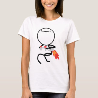Camiseta Nada hacer aquí echa en chorro individuo del