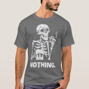 Camiseta NADA Halloween Skeleton Bones Spooky Xray Smok