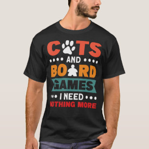 Camiseta nada más gatos gatos juegos de mesa 2