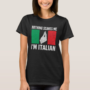 Camiseta nada me asusta soy italiano Italia Vaffanculo