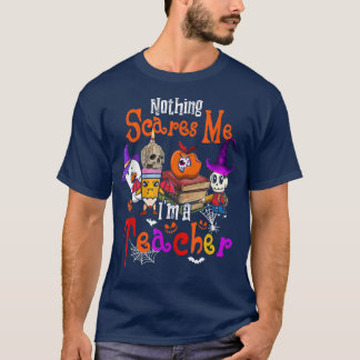 Camiseta Nada me asusta, soy profesor de Halloween Witch Bo
