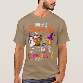 Camiseta Nada me asusta, soy un contador de Halloween Boo