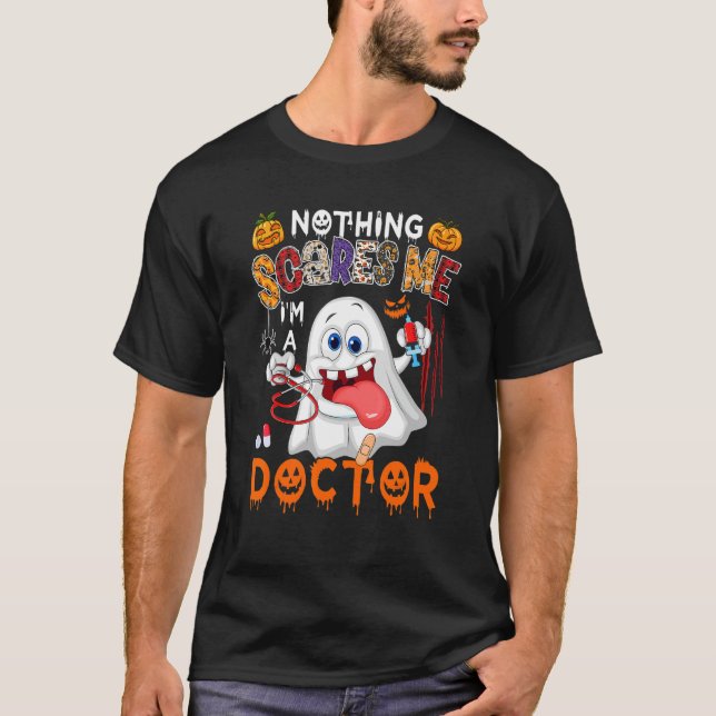 Camiseta Nada me asusta, soy un fantasma de boo Médica de H (Anverso)