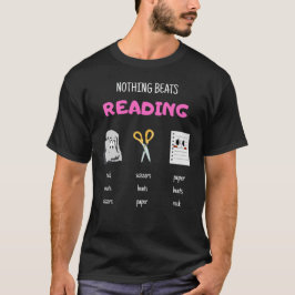 Camiseta Nada mejor que leer tijeras de papel de rock
