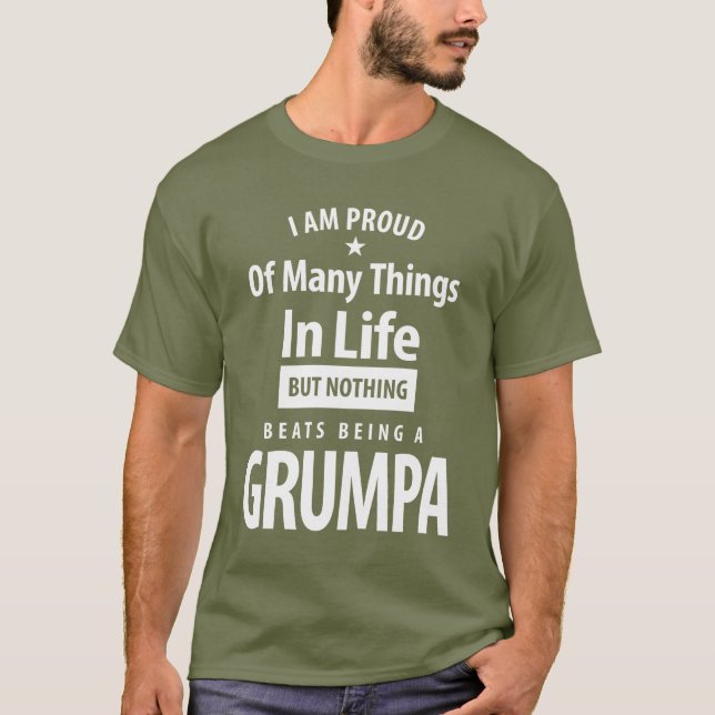 Camiseta Nada mejor que ser un Grumpa | Padre y abuelo (Anverso)