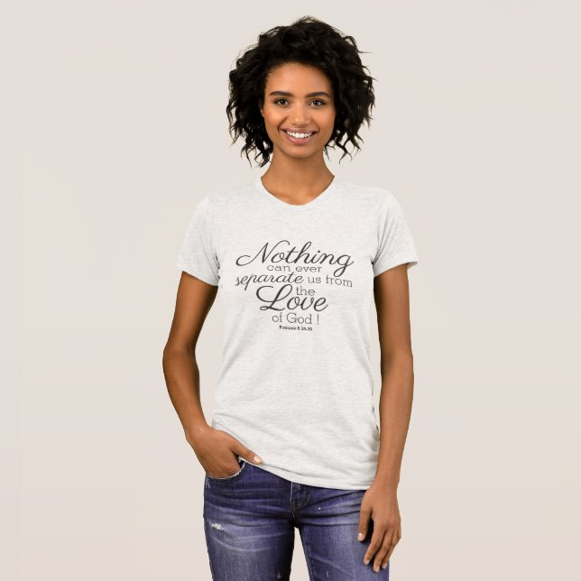 Camiseta ¡Nada puede separarnos del amor de Dios! (Anverso completo)