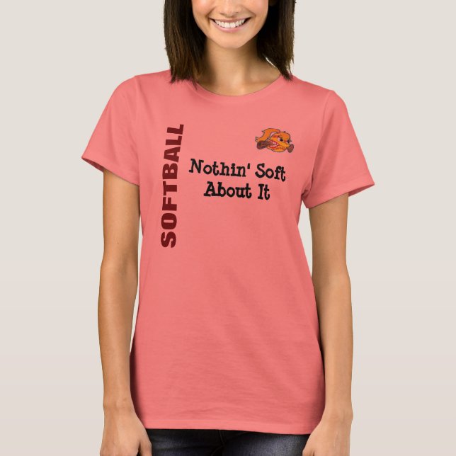 Camiseta Nada suave sobre softbol (Anverso)