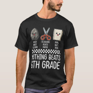 Camiseta Nada supera al Grado 6 Grado Gracioso De Volver A 