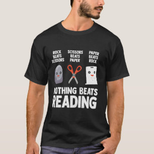 Camiseta Nada supera la lectura del libro de Piedra Papel T