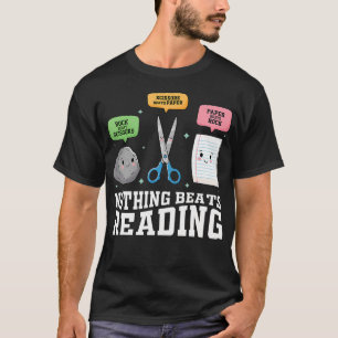 Camiseta Nada Supera Leer Piedra Papel Tijera Divertido Bo