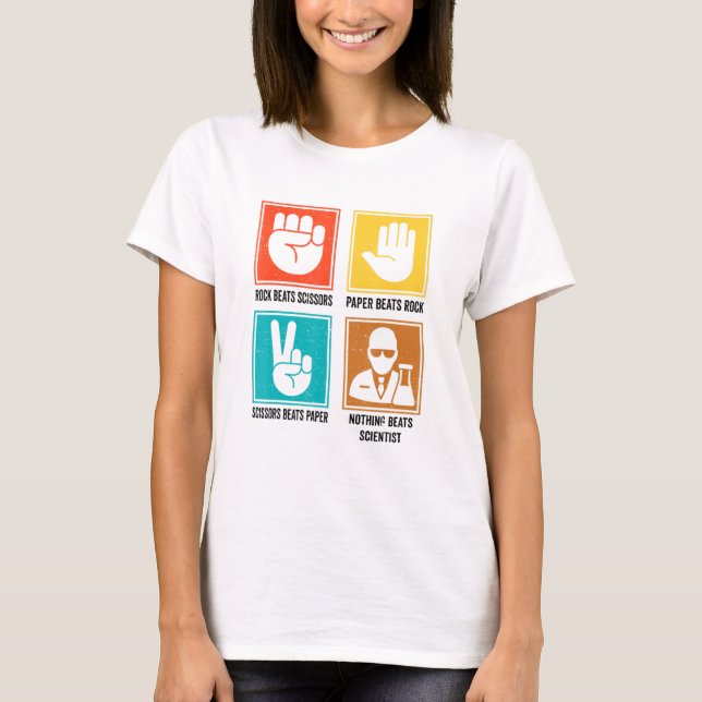 Camiseta Nada vence a la investigadora científica de Guay T (Anverso)