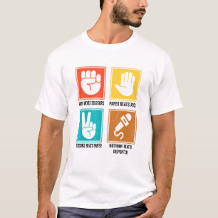 Camiseta Nada vence al editor columnista de reporteros New