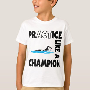 Camiseta Nadada de la práctica, negra