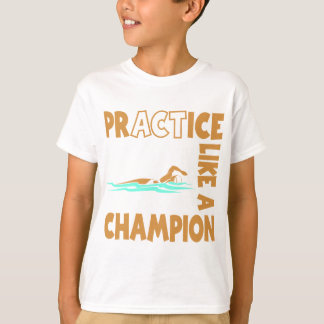 Camiseta Nadada de la práctica, oro